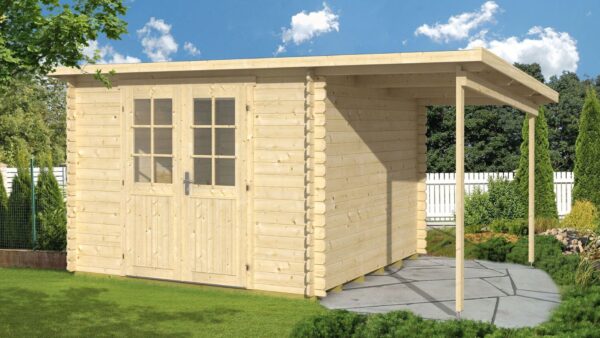 Fa kerti ház Gloria A+SD150