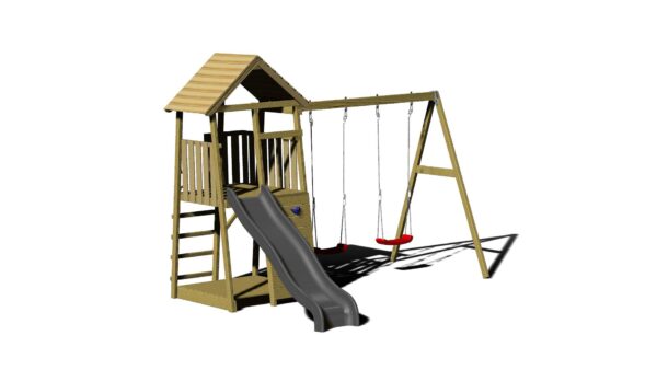 J5 Dječji toranj za igru s toboganom, pješčanikom i dvostrukom ljuljačkom14