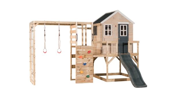 M22-G Kućica s platformom i toboganom + dodatak za teretanu