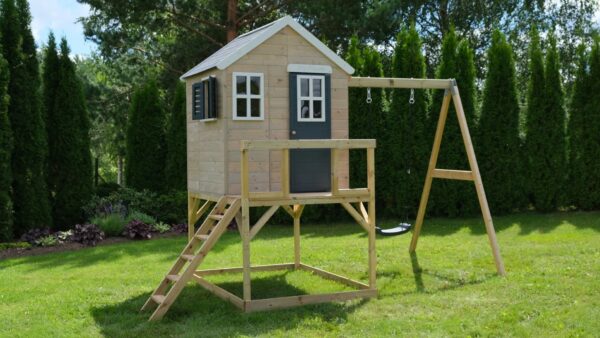 M23-K Ház emelvénnyel és egy hintával + konyhai kiegészítő