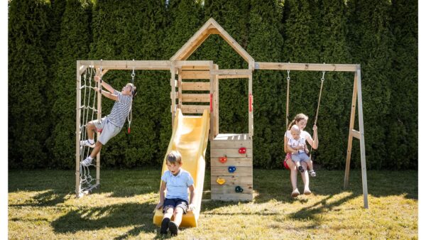 M41-K Mászótorony egy hintával és tartozékokkal edzőterembe és konyhába