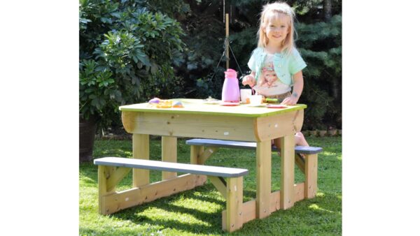 T2 Deluxe gyermek piknikasztal padokkal